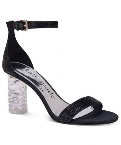 Women's Alora Pave Ankle-Strap Dress Sandals Black $118.08 Shoes