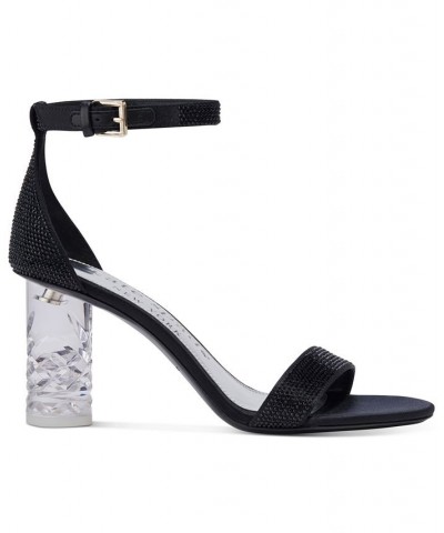 Women's Alora Pave Ankle-Strap Dress Sandals Black $118.08 Shoes