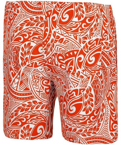 Men's Orange Clemson Tigers Biff Swim Shorts $20.40 Swimsuits