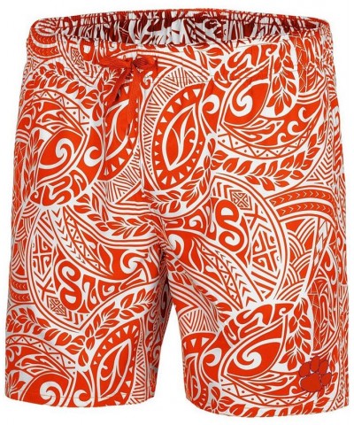 Men's Orange Clemson Tigers Biff Swim Shorts $20.40 Swimsuits