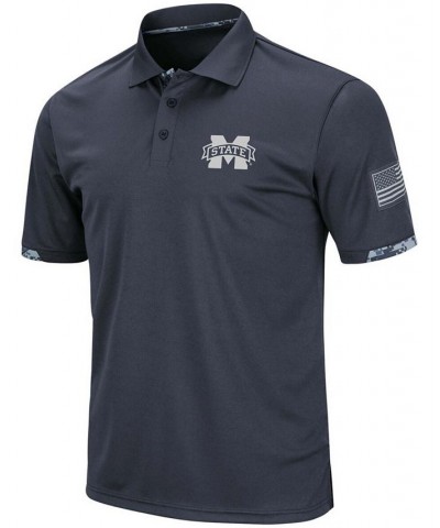 Men's Charcoal Mississippi State Bulldogs OHT Military-Inspired Appreciation Digital Camo Polo $24.75 Polo Shirts