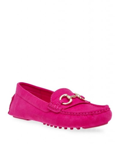 Women's Chrystie Moccasin Flats Pink $47.52 Shoes