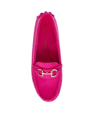 Women's Chrystie Moccasin Flats Pink $47.52 Shoes