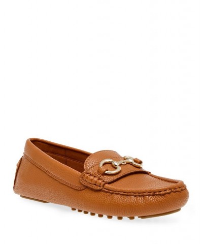 Women's Chrystie Moccasin Flats Pink $47.52 Shoes