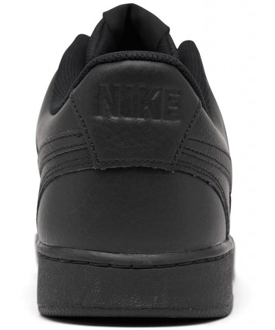 Men's Court Vision Low Casual Sneakers Black $28.80 Shoes