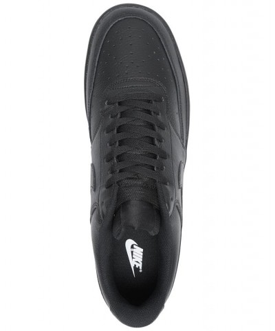 Men's Court Vision Low Casual Sneakers Black $28.80 Shoes