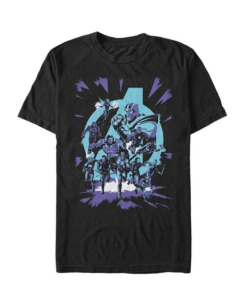 Marvel Men's Avengers Endgame Group Shot Comic Logo, Short Sleeve T-shirt Black $19.24 T-Shirts