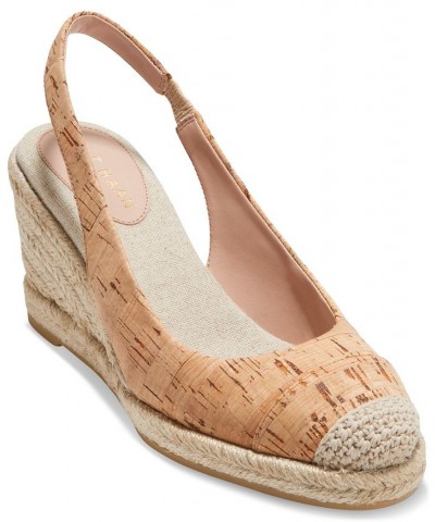 Women's Cloudfeel Slingback Espadrille Wedge Pumps PD03 $86.40 Shoes