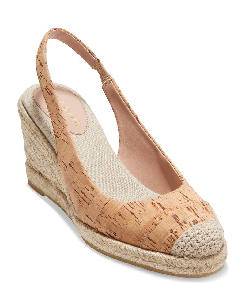 Women's Cloudfeel Slingback Espadrille Wedge Pumps PD03 $86.40 Shoes