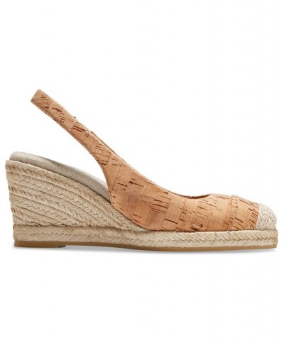 Women's Cloudfeel Slingback Espadrille Wedge Pumps PD03 $86.40 Shoes