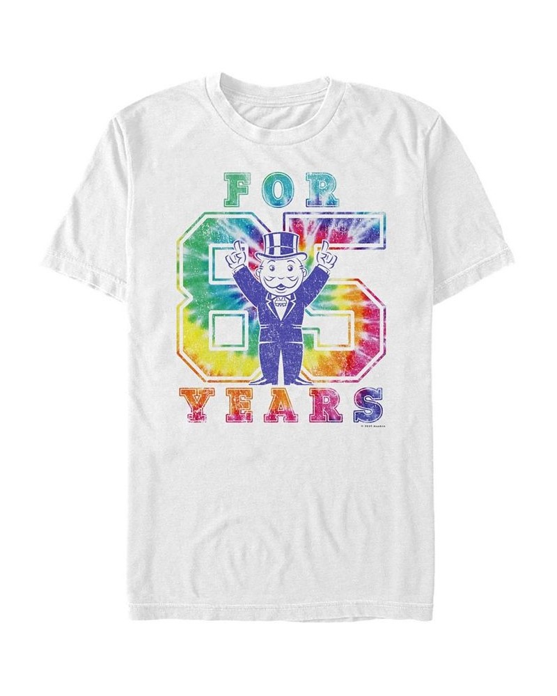 Men's Retro 85 Years Short Sleeve Crew T-shirt White $14.00 T-Shirts