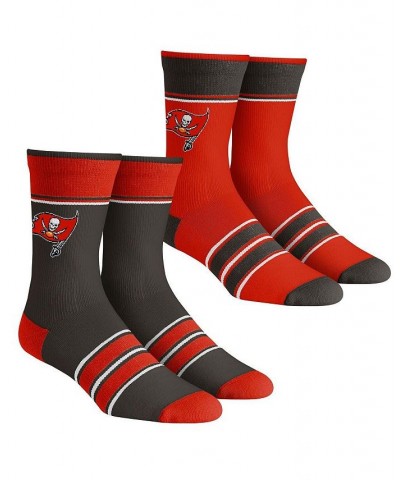 Men's and Women's Socks Tampa Bay Buccaneers Multi-Stripe 2-Pack Team Crew Sock Set $19.94 Socks