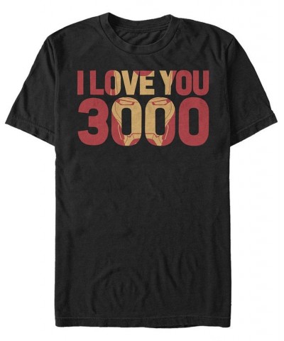 Marvel Men's Avengers Endgame I Love You 3000 Iron Man, Short Sleeve T-shirt Black $19.24 T-Shirts