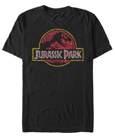 Jurassic Park Men's Icons Logo Short Sleeve T-Shirt Black $15.40 T-Shirts