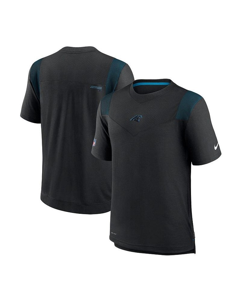 Men's Black Carolina Panthers Sideline Player UV Performance T-shirt $29.40 T-Shirts