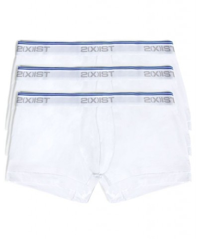 Men's Cotton Stretch 3 Pack No-Show Trunk White $22.36 Underwear