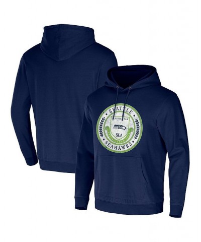 Men's NFL x Darius Rucker Collection by College Navy Seattle Seahawks Washed Pullover Hoodie $29.90 Sweatshirt