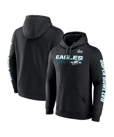 Men's Branded Black Philadelphia Eagles Super Bowl LVII Star Trail Big and Tall Pullover Hoodie $29.20 Sweatshirt