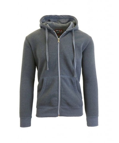 Men's Full Zip Fleece Hooded Sweatshirt Olive $19.94 Sweatshirt