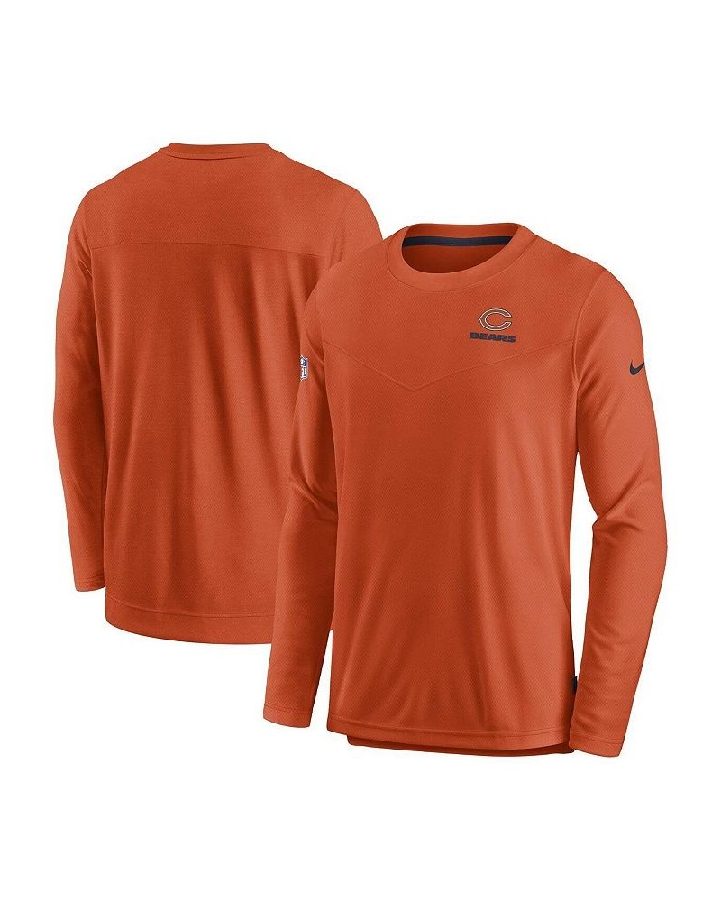 Men's Orange Chicago Bears Sideline Lockup Performance Long Sleeve T-shirt $35.63 T-Shirts