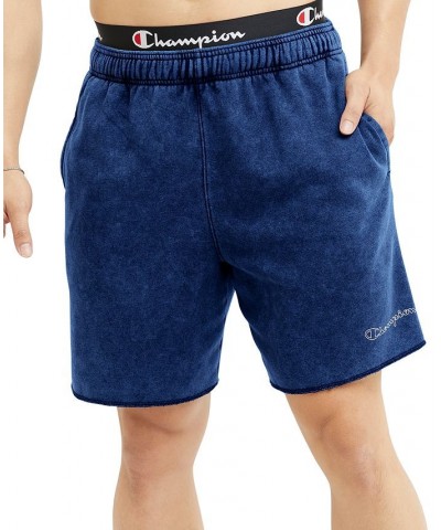 Men's Acid Wash Logo Shorts Blue $28.80 Shorts