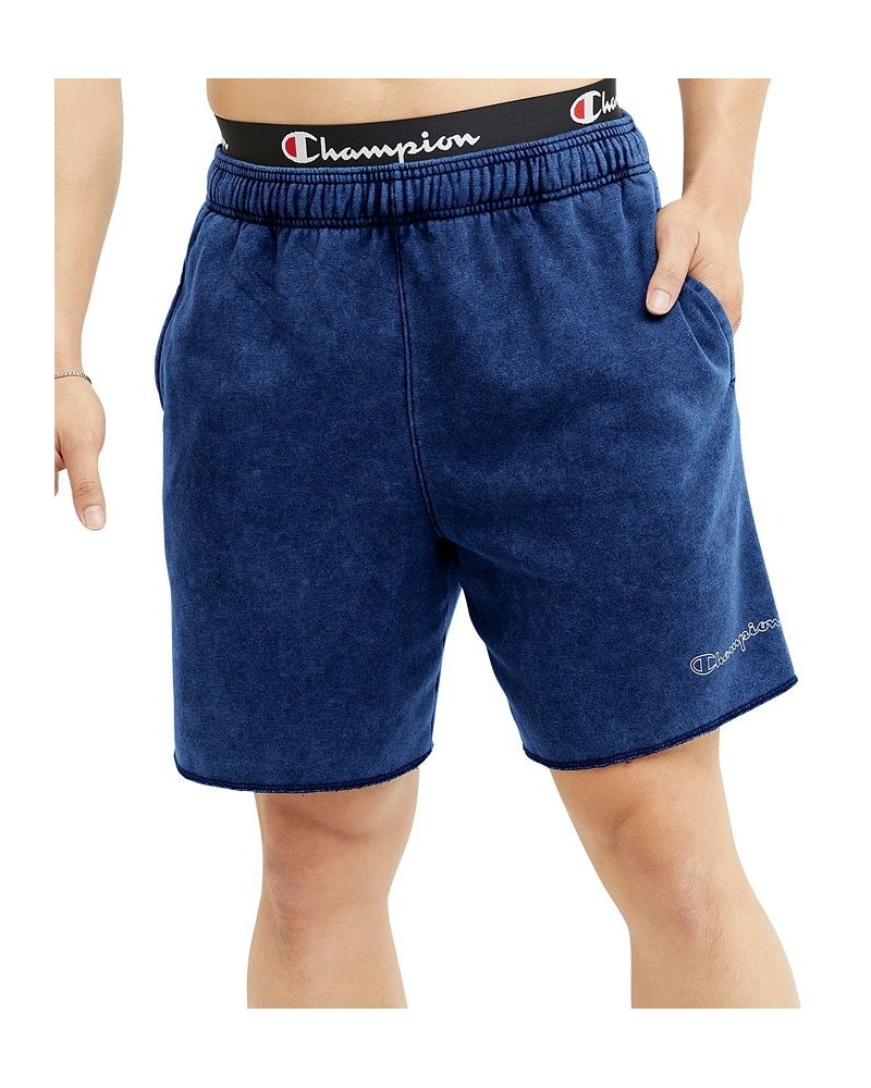 Men's Acid Wash Logo Shorts Blue $28.80 Shorts