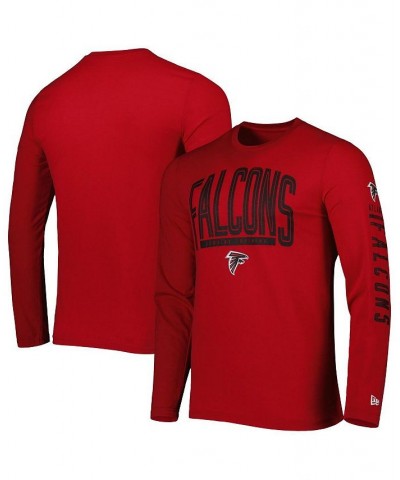 Men's Red Atlanta Falcons Combine Authentic Home Stadium Long Sleeve T-shirt $26.54 T-Shirts