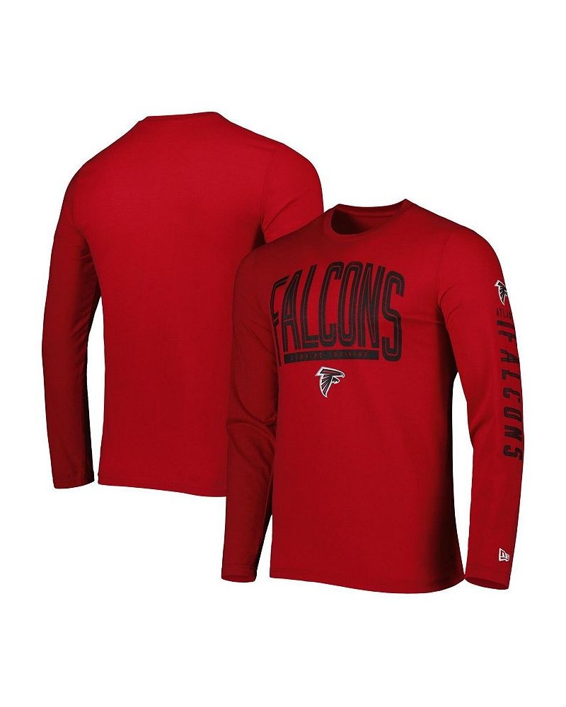 Men's Red Atlanta Falcons Combine Authentic Home Stadium Long Sleeve T-shirt $26.54 T-Shirts