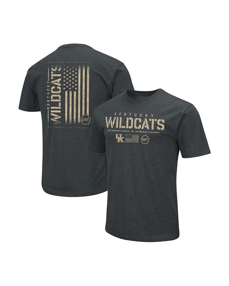 Men's Heathered Black Kentucky Wildcats OHT Military-Inspired Appreciation Flag 2.0 T-shirt $26.54 T-Shirts