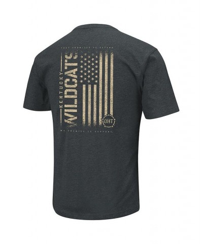 Men's Heathered Black Kentucky Wildcats OHT Military-Inspired Appreciation Flag 2.0 T-shirt $26.54 T-Shirts