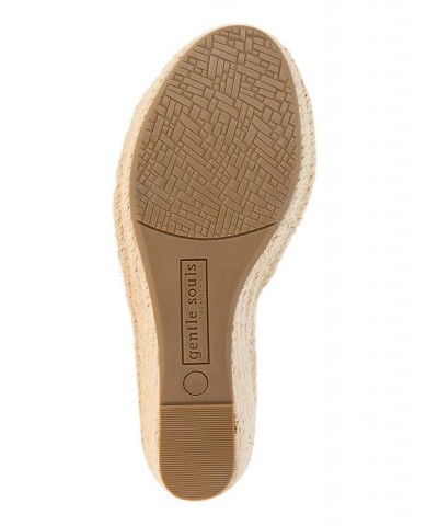 Women's Cody Wedge Espadrille Sandals Blue $59.77 Shoes