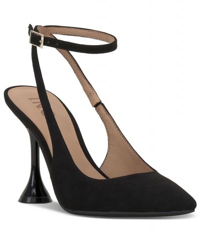 Women's Supira Ankle Strap Pumps Black $49.23 Shoes