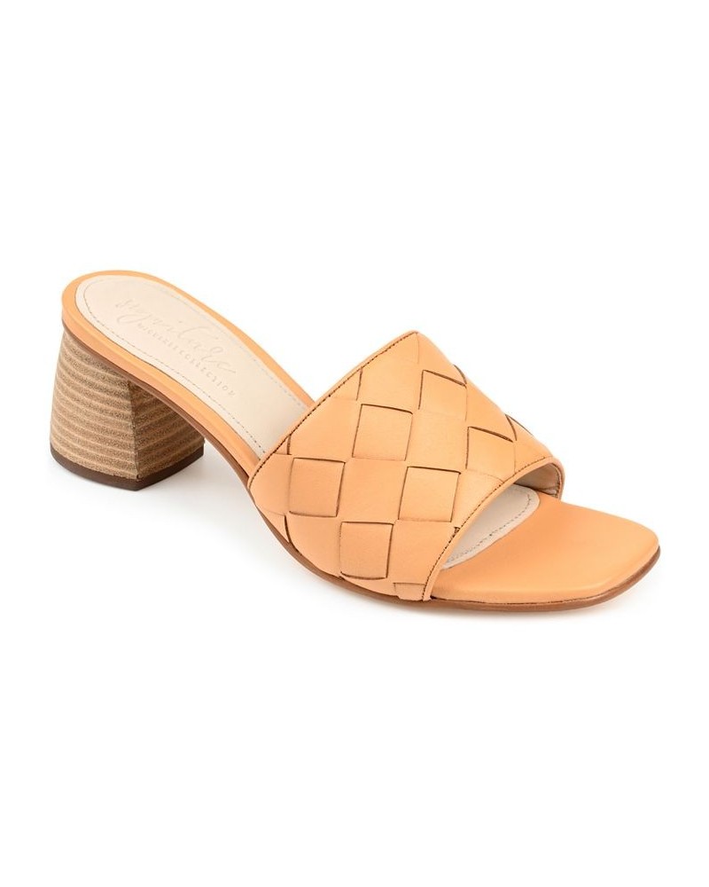 Women's Kellee Woven Sandals Tan/Beige $56.10 Shoes