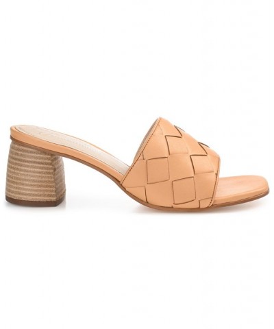 Women's Kellee Woven Sandals Tan/Beige $56.10 Shoes