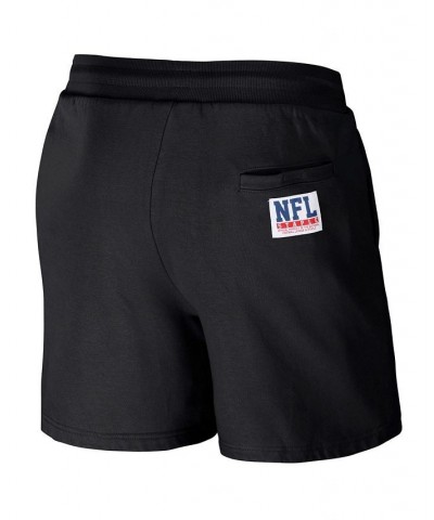 Men's NFL X Staple Black Philadelphia Eagles New Age Throwback Vintage-Like Wash Fleece Short $25.85 Shorts