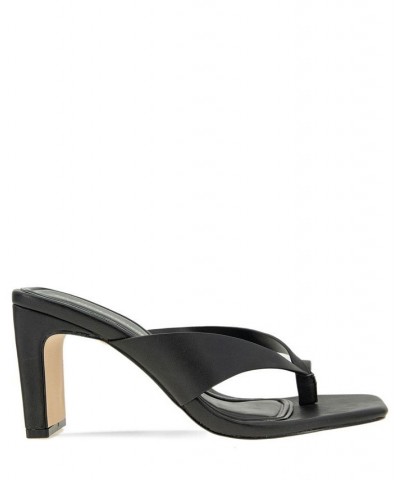 Women's Flian Toe Ring Sandal Black $59.50 Shoes