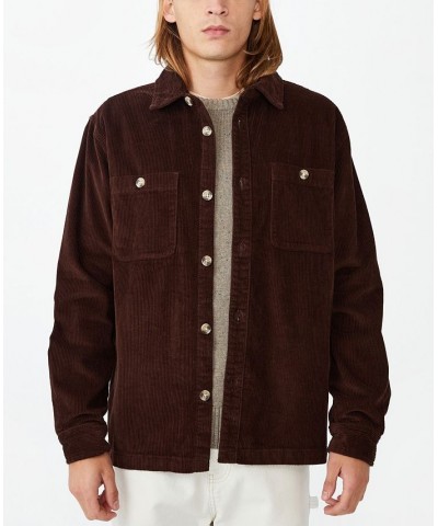 Men's Heavy Over-Shirt Brown $39.20 Jackets