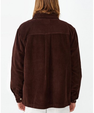 Men's Heavy Over-Shirt Brown $39.20 Jackets