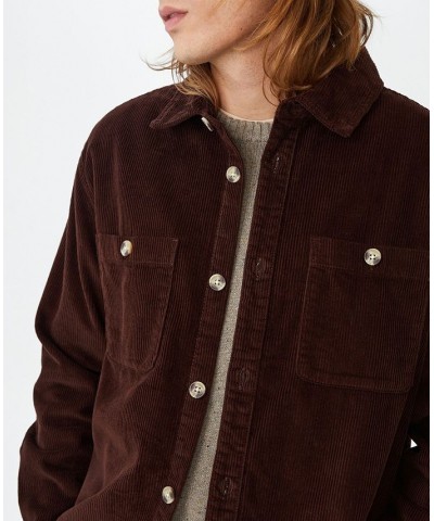 Men's Heavy Over-Shirt Brown $39.20 Jackets