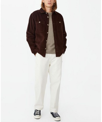 Men's Heavy Over-Shirt Brown $39.20 Jackets