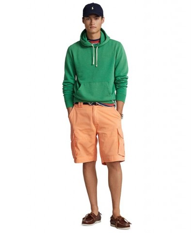 Men's 10-1/2-Inch Relaxed Fit Twill Cargo Shorts Orange $39.06 Shorts