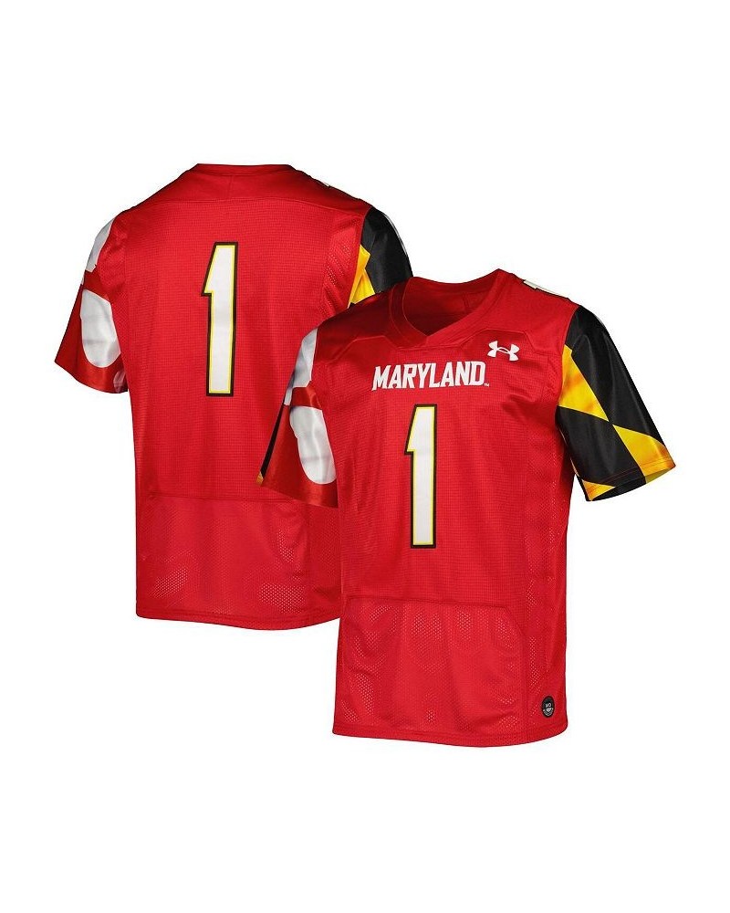 Men's 1 Red Maryland Terrapins Premier Limited Jersey $49.30 Jersey