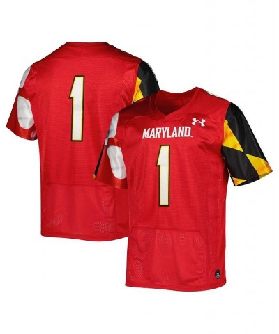 Men's 1 Red Maryland Terrapins Premier Limited Jersey $49.30 Jersey