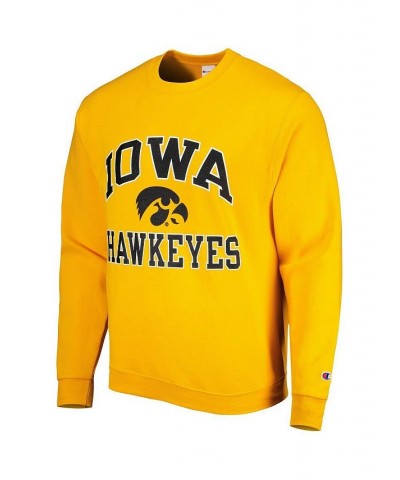 Men's Gold Iowa Hawkeyes High Motor Pullover Sweatshirt $33.79 Sweatshirt