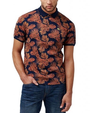 Men's Kisuri Patterned Short Sleeves Polo Shirt $18.96 Polo Shirts