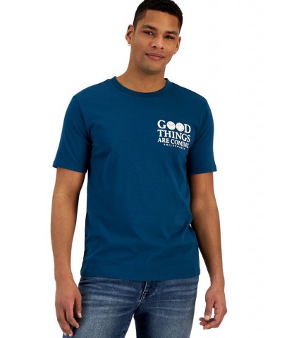 Men's Good Things Are Coming Graphic T-Shirt Blue $9.60 T-Shirts