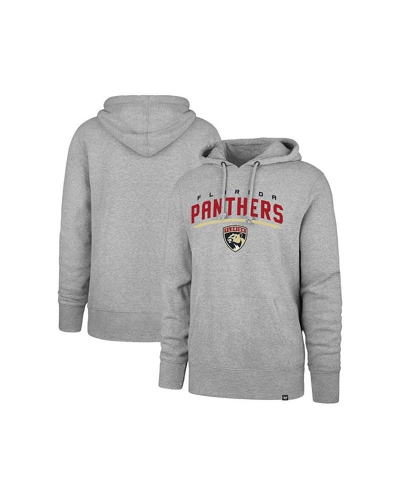 Men's '47 Heathered Gray Florida Panthers Pregame Headline Pullover Hoodie $30.66 Sweatshirt