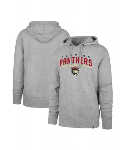 Men's '47 Heathered Gray Florida Panthers Pregame Headline Pullover Hoodie $30.66 Sweatshirt