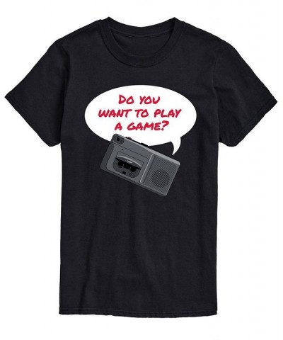 Men's You Wanna Play A Game Classic Fit T-shirt Black $20.64 T-Shirts