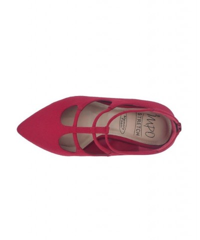 Women's Elexis Pump with Memory Foam Red $45.90 Shoes